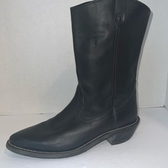 Mason Western Leather Cowboy Boots Size 12B Biker - Picture 4 of 14